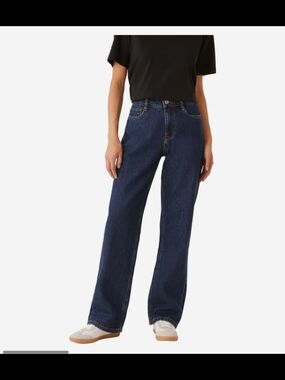 Women's Straight Leg Jeans | Frank And Oak | Courtney | Deep Indigo